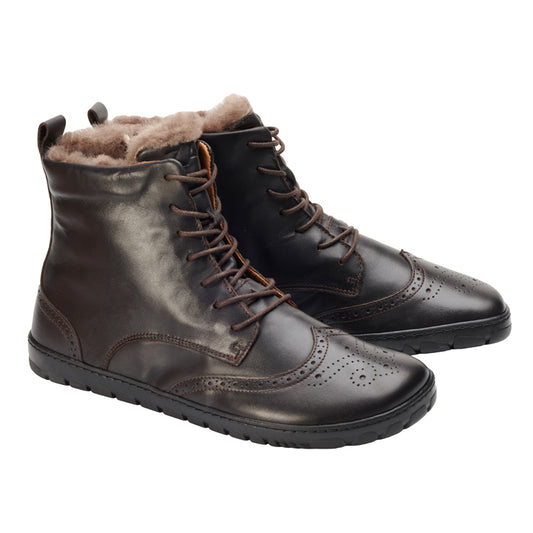 Quintic Winter Brogue tummanruskea